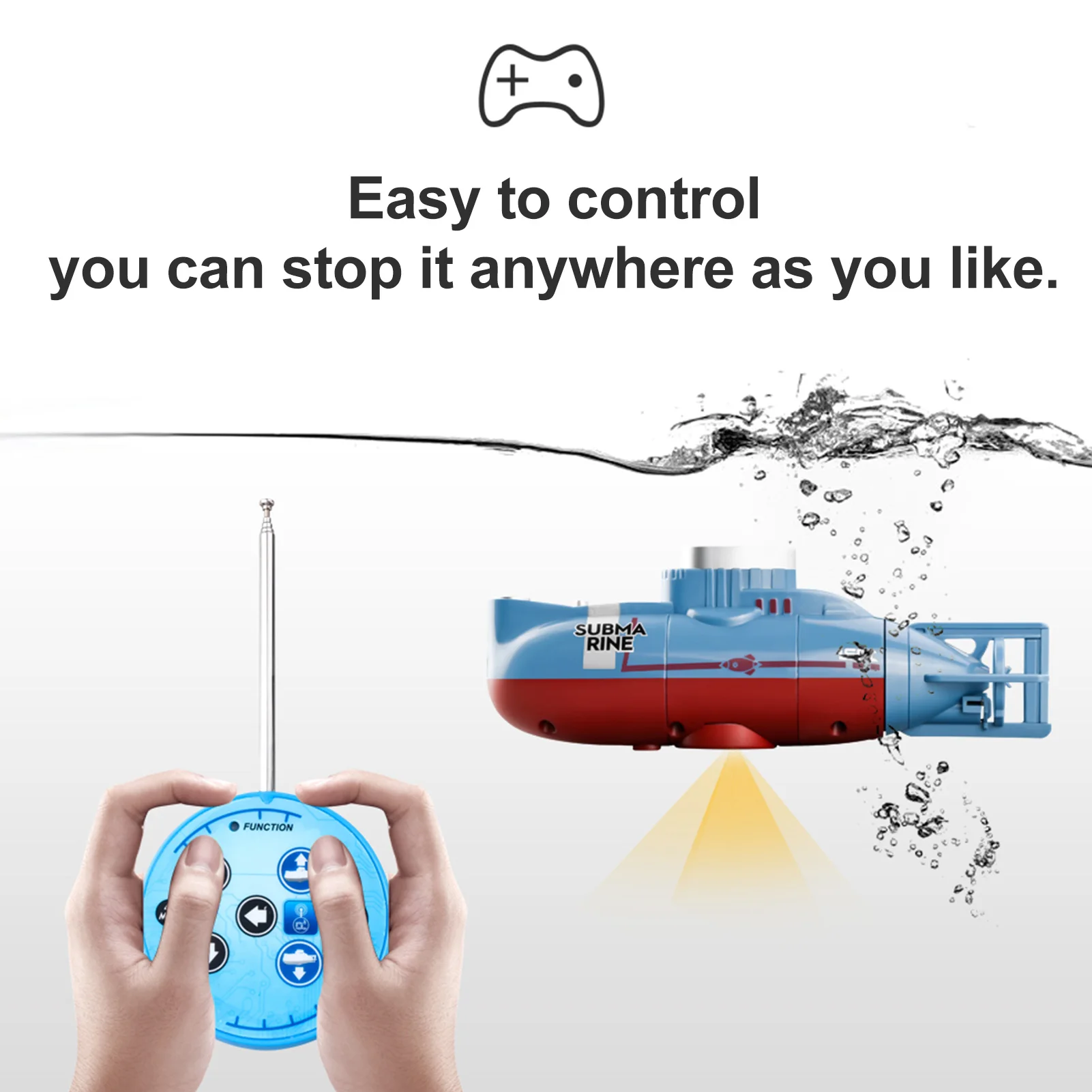 Simulation Mini RC Submarine 0 - Outdoor Adventure For Kids 评论和价格