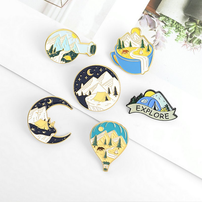 Camping Adventure Enamel Pins  - Outdoor Adventure For Kids 评论和价格
