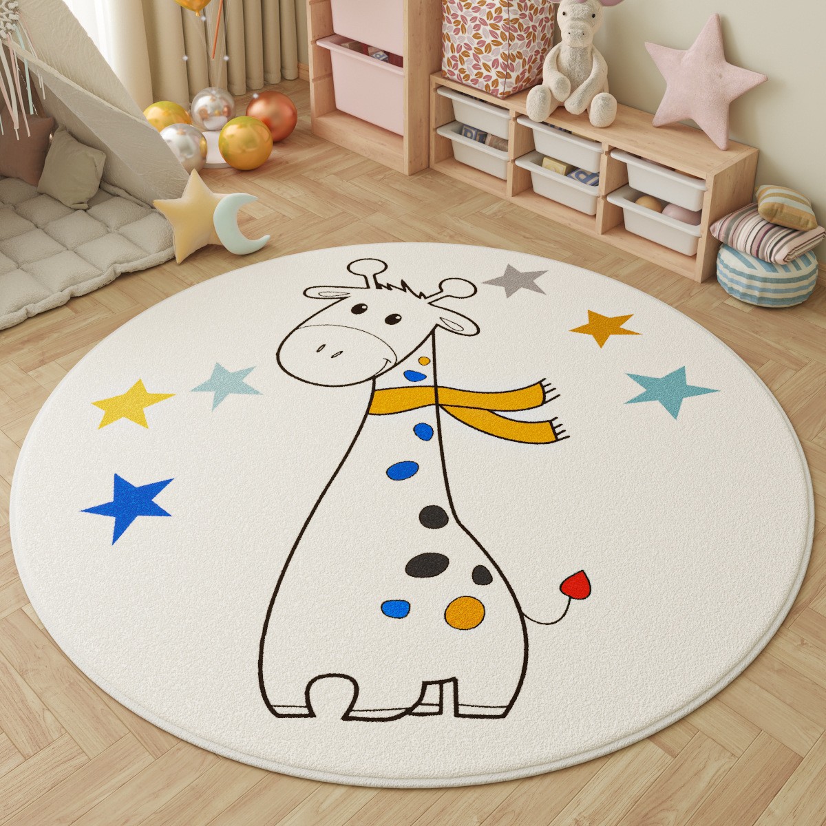 Fun in the Park Kids Round Rug - Outdoor Adventure For Kids 评论和价格