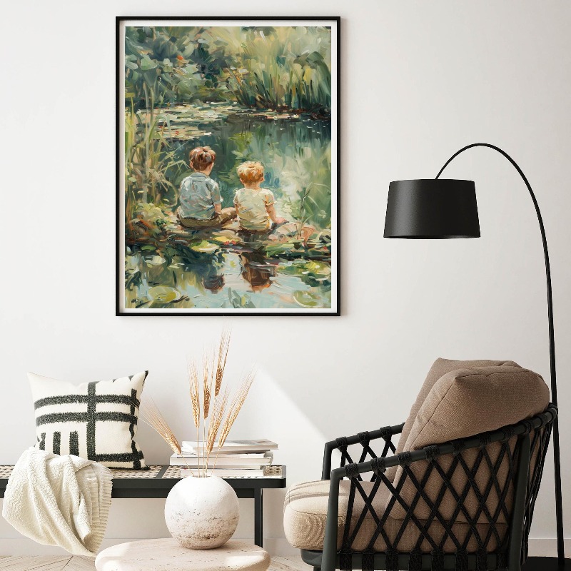 Vintage Boys Room Art Poster B - Outdoor Adventure For Kids 评论和价格