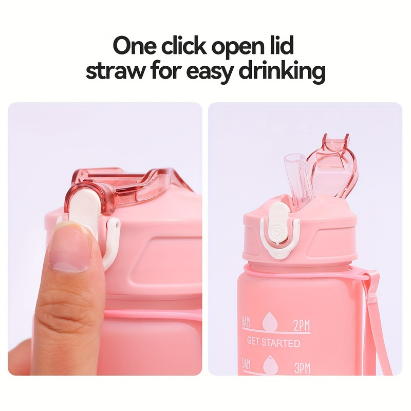 Sports Water Bottle with Time- - Outdoor Adventure And Sports 评论和价格
